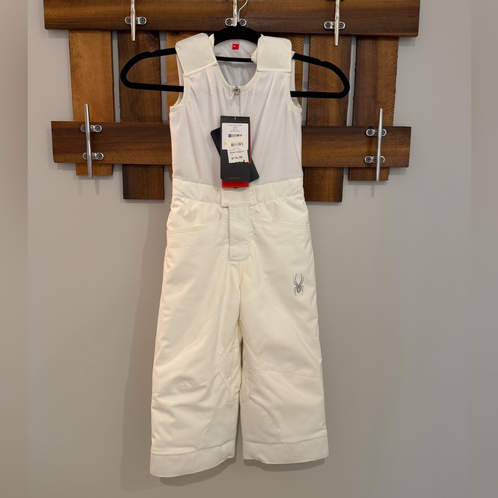 3M Thinsulate Spider Toddler White Snow Overalls Bitsy Sweetart Pants